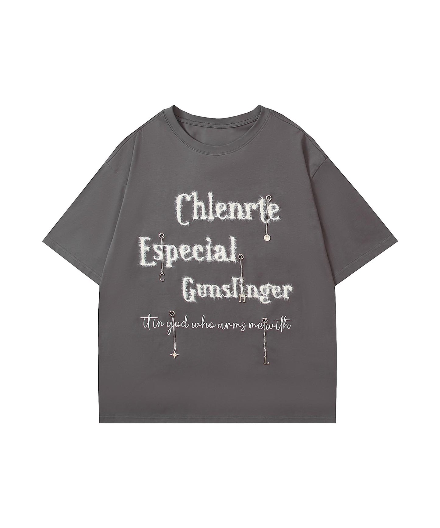 メタルアクセントTシャツ