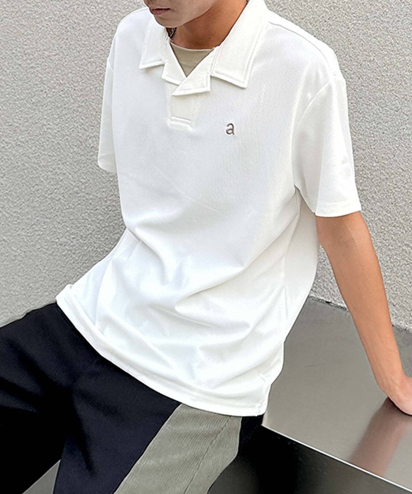 aimoha men ソフトタッチカラーポロT