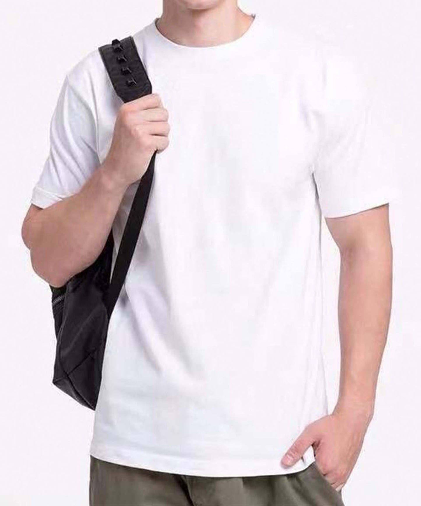 aimoha MEN ラウンドヘムTシャツ