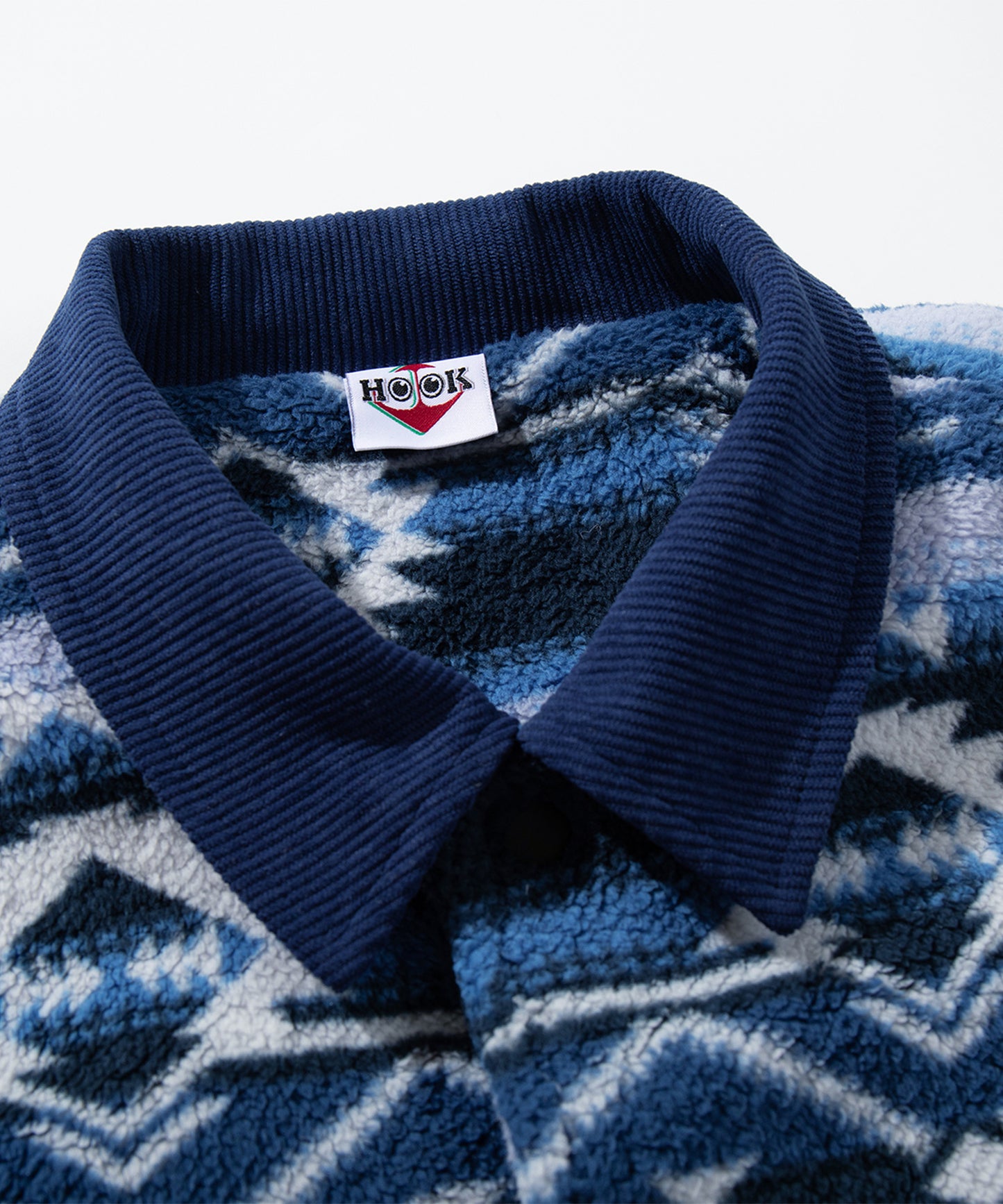 HOOK -original- 民族風幾何学模様ボアジャケット