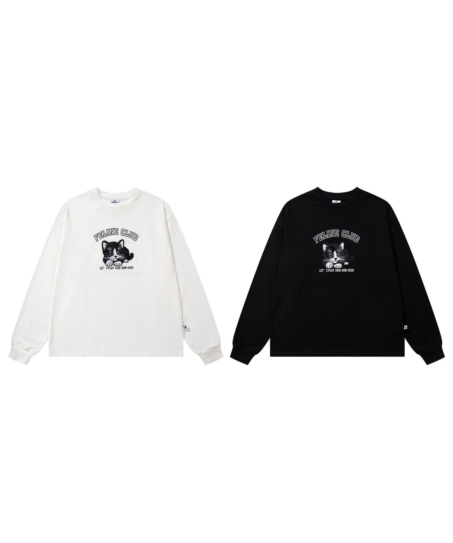 HOOK -original- ふわふわ猫刺繍ロンTEE
