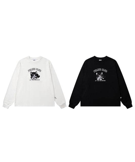 HOOK -original- ふわふわ猫刺繍ロンTEE