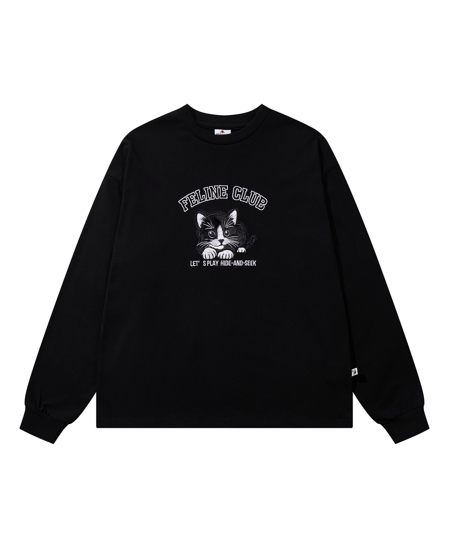 HOOK -original- ふわふわ猫刺繍ロンTEE