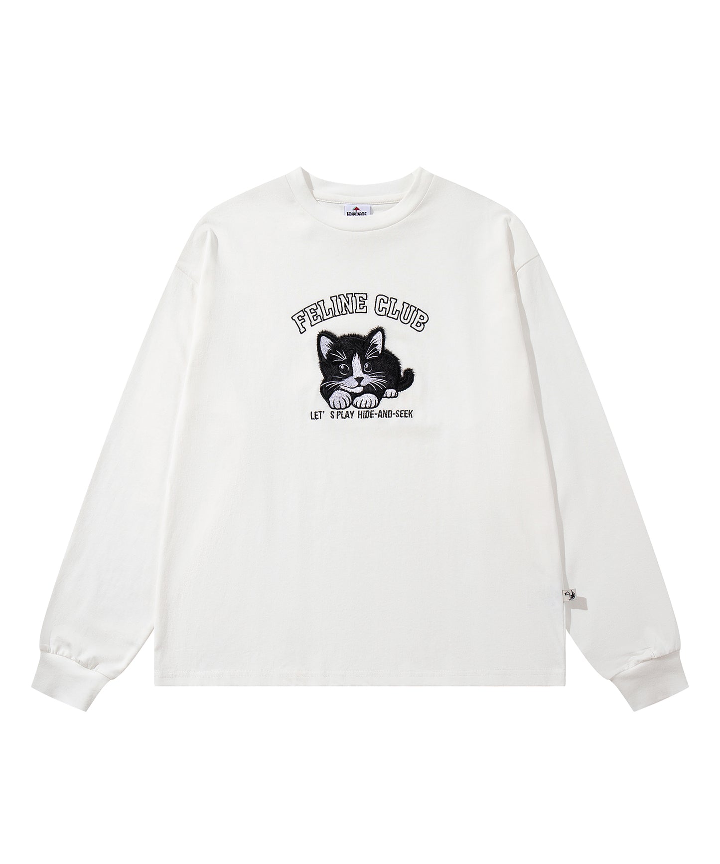 HOOK -original- ふわふわ猫刺繍ロンTEE
