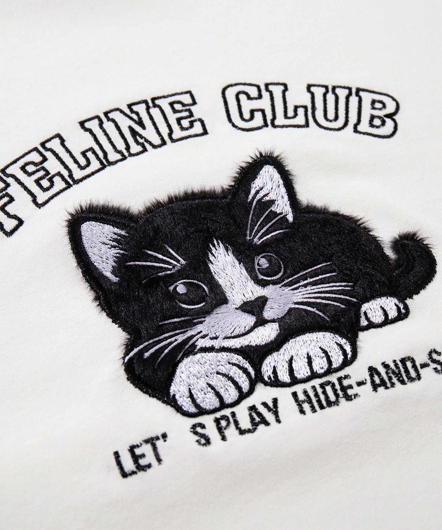 HOOK -original- ふわふわ猫刺繍ロンTEE