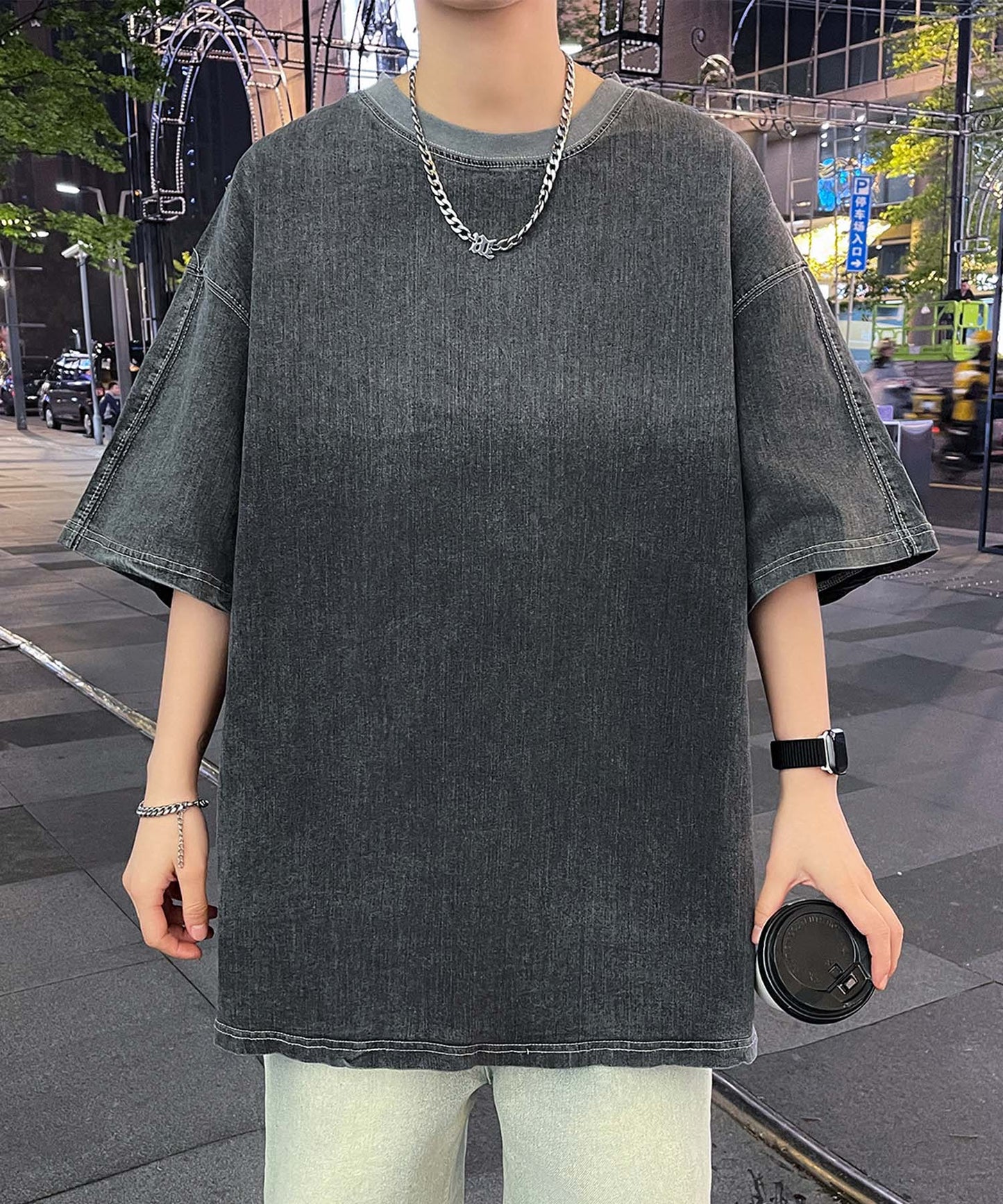 【aimoha neo】Denim Vibe Tee