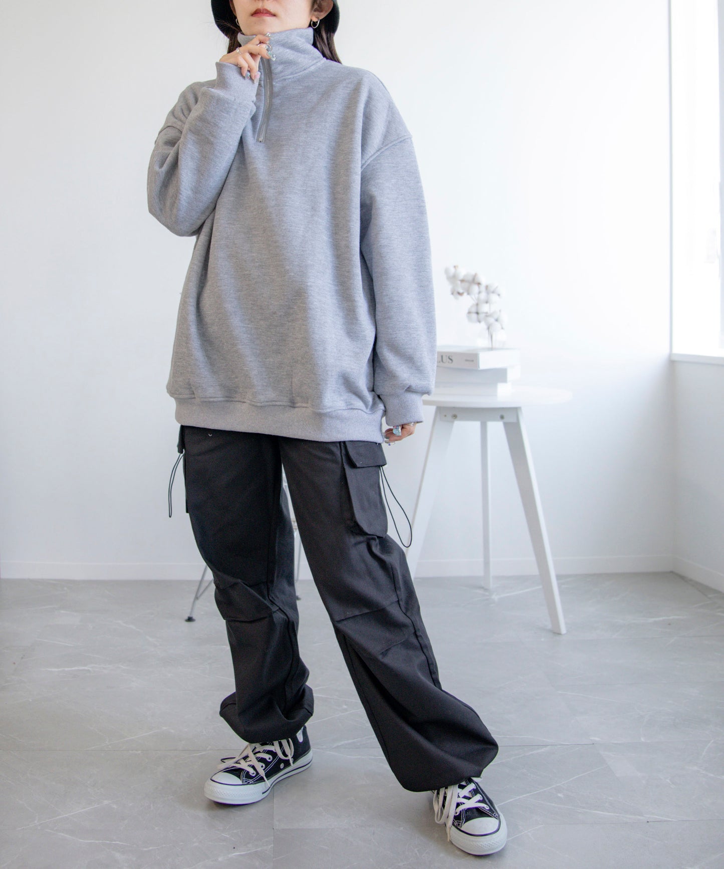 カジュアルワイドカーゴパンツ