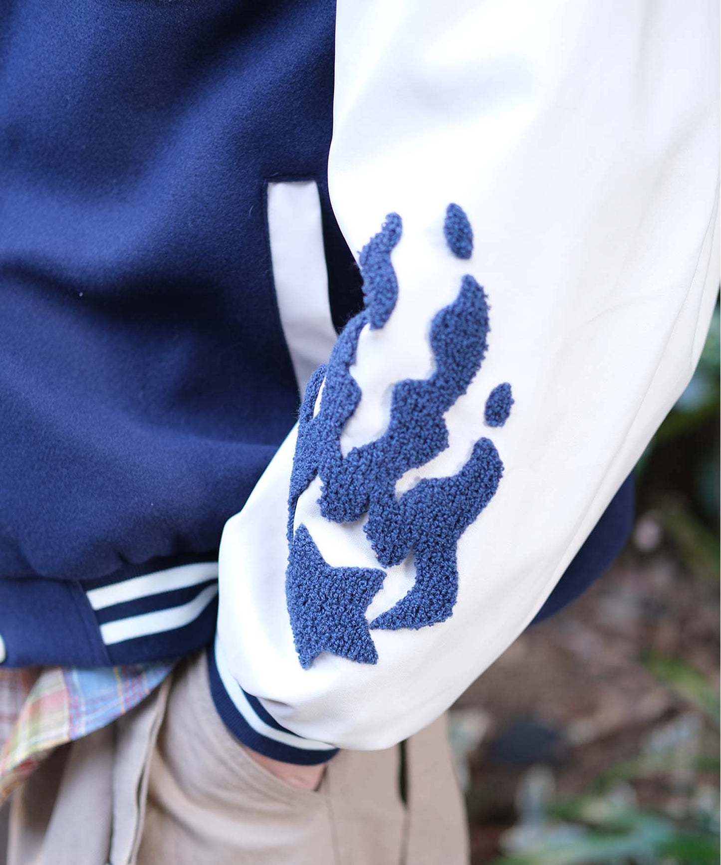 HOOK -original- サガラ刺繍ワッペンスタジャン