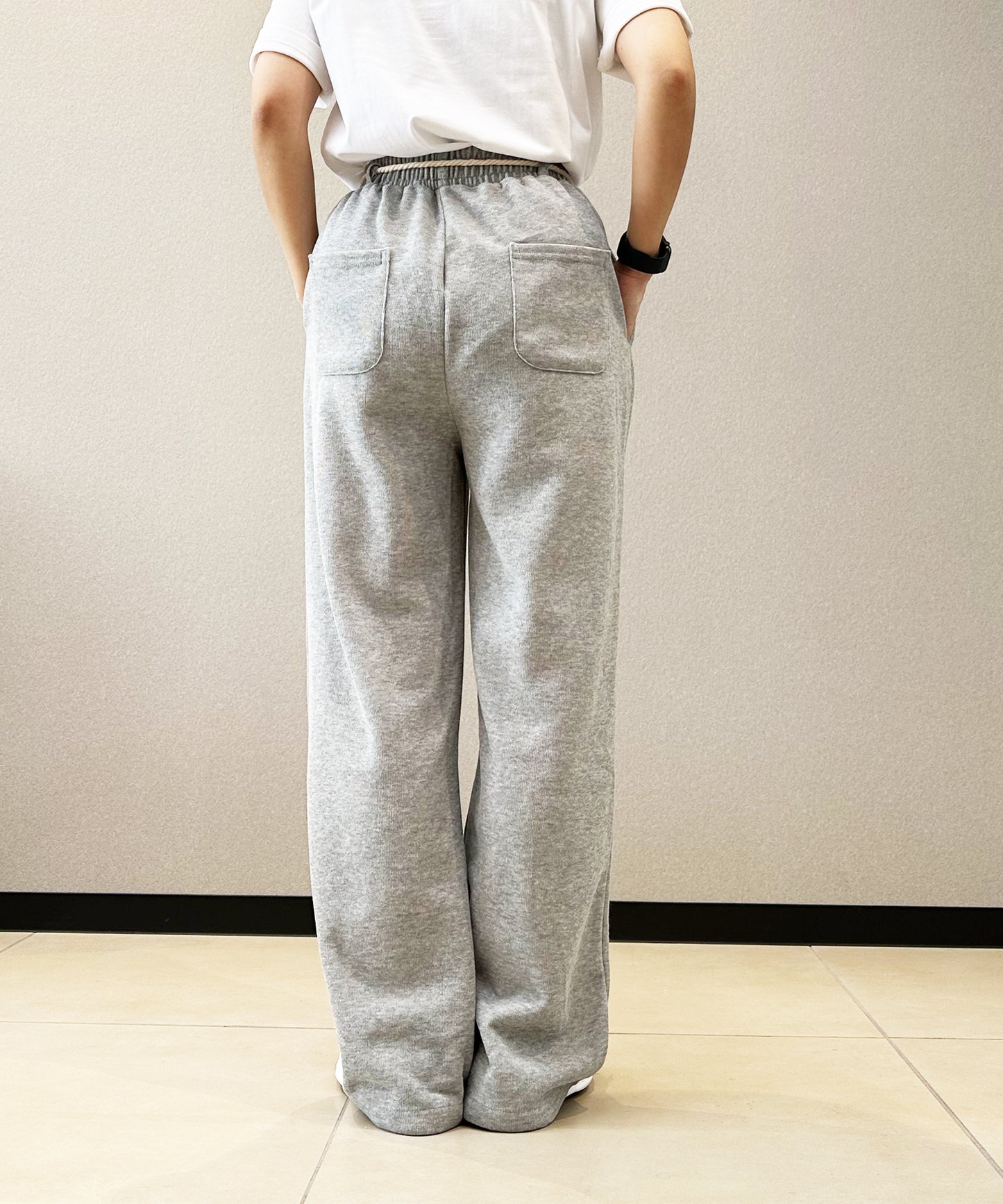 スウェットワイドパンツ