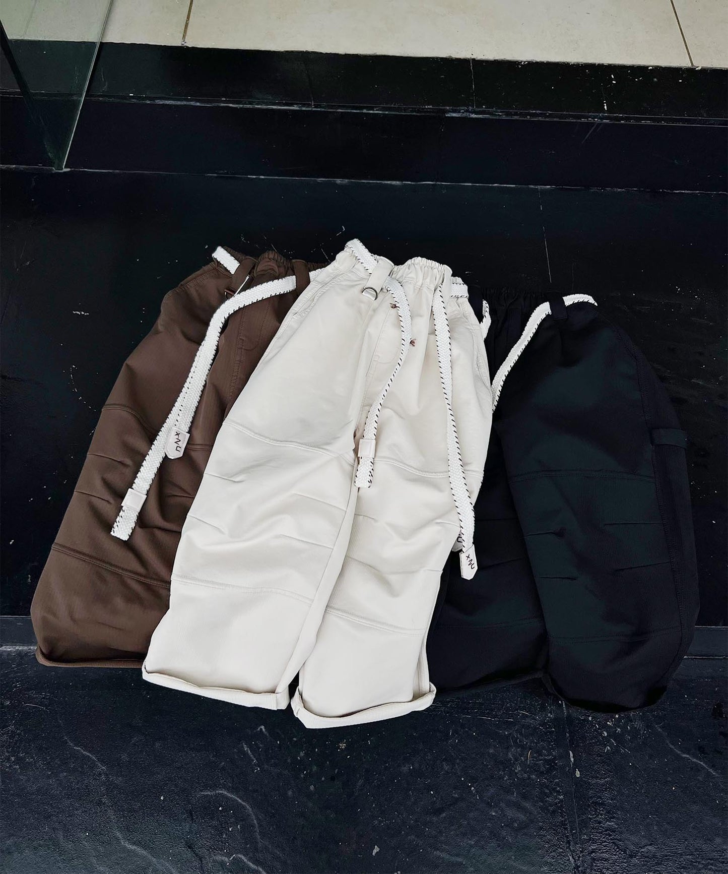 【aimoha-KIDS-】ワイドカーゴパンツ