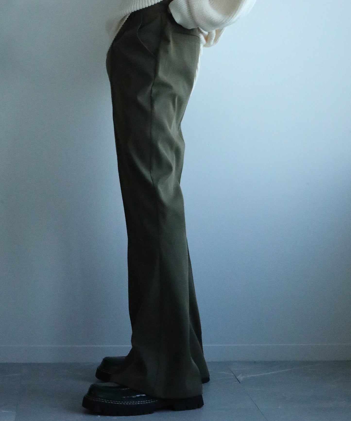 【aimoha Men's 】センタータックフレアパンツ