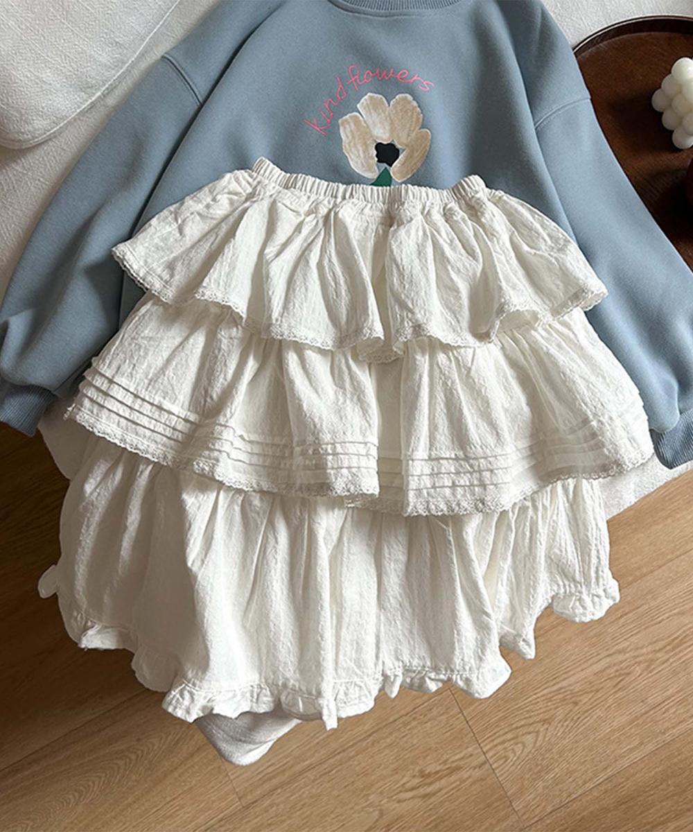 【aimoha-KIDS-】ティアードスカート