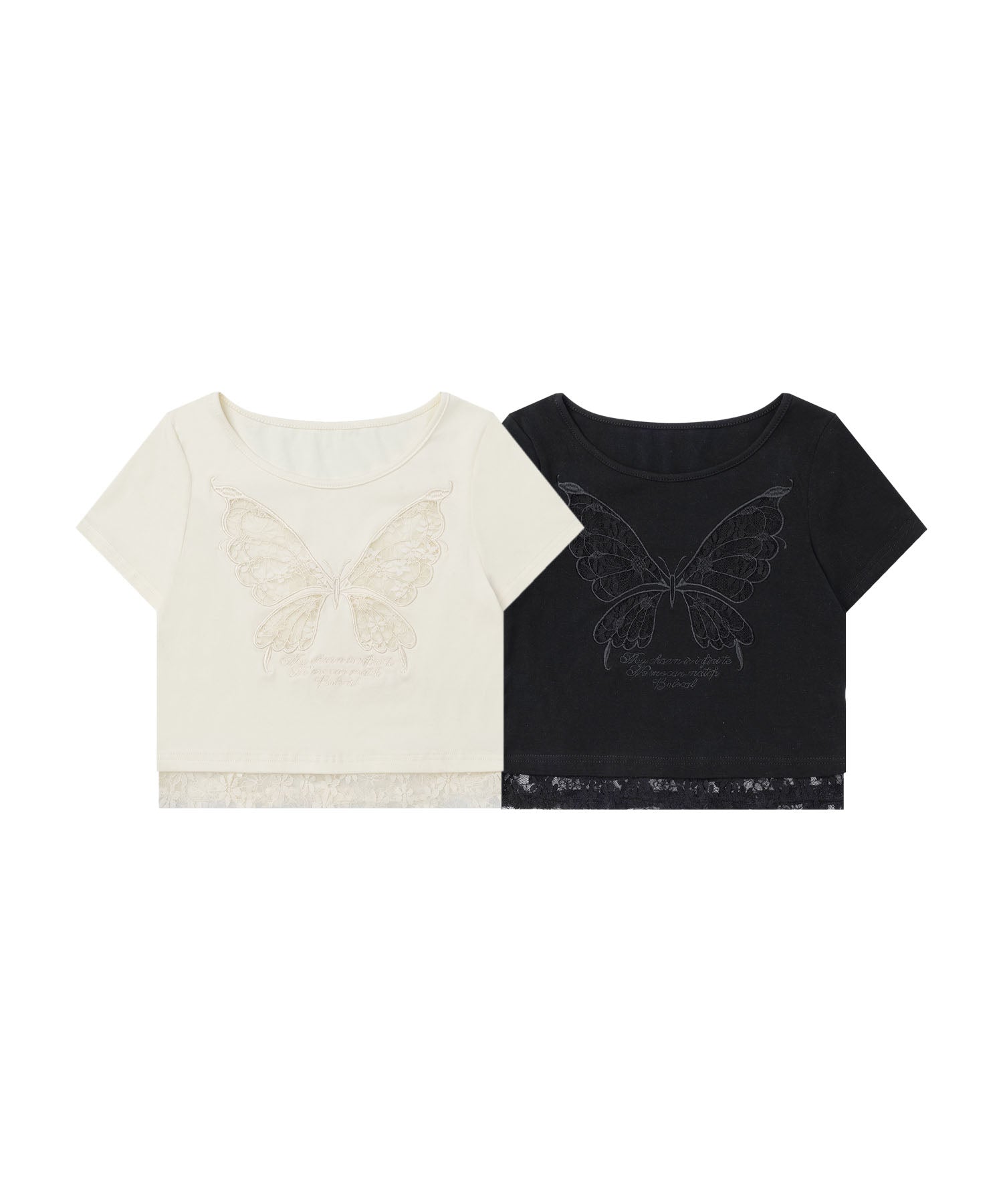バタフライレースショートTシャツ – 《公式》moremore（モアモア）