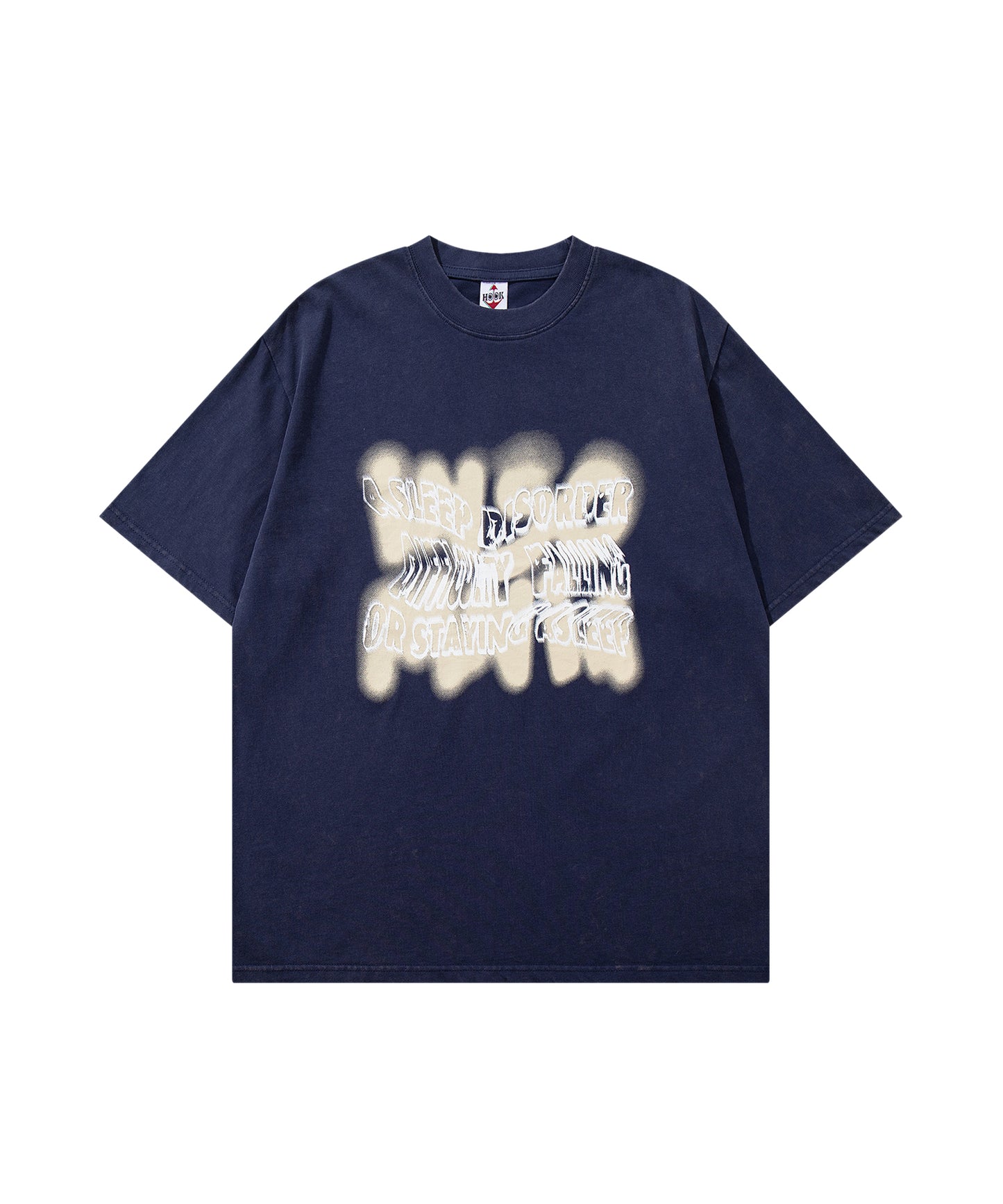 HOOK -original- ヴィンテージ風ウォッシュプリントビッグTEE