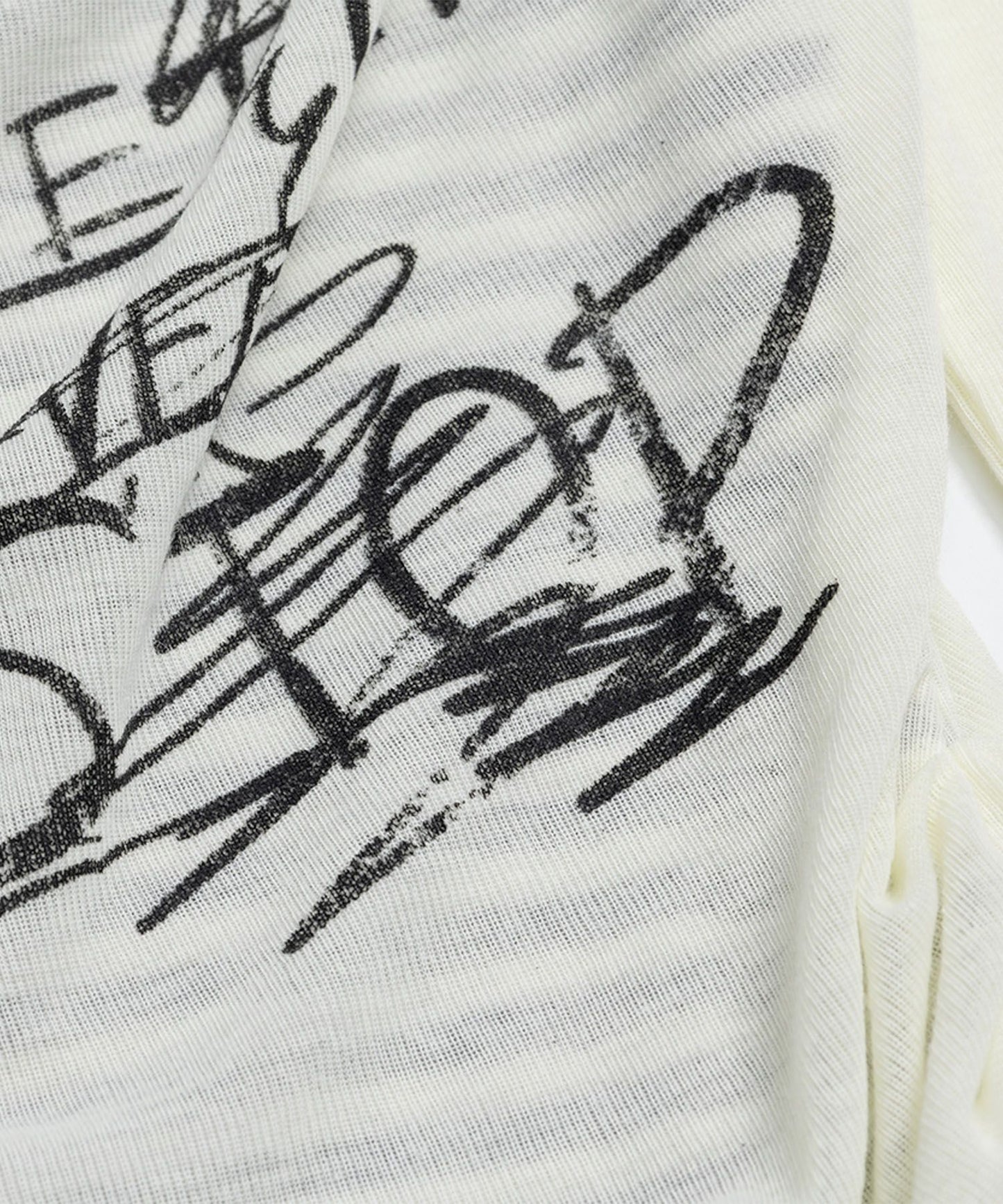 レイヤード風グラフィックロングTシャツ