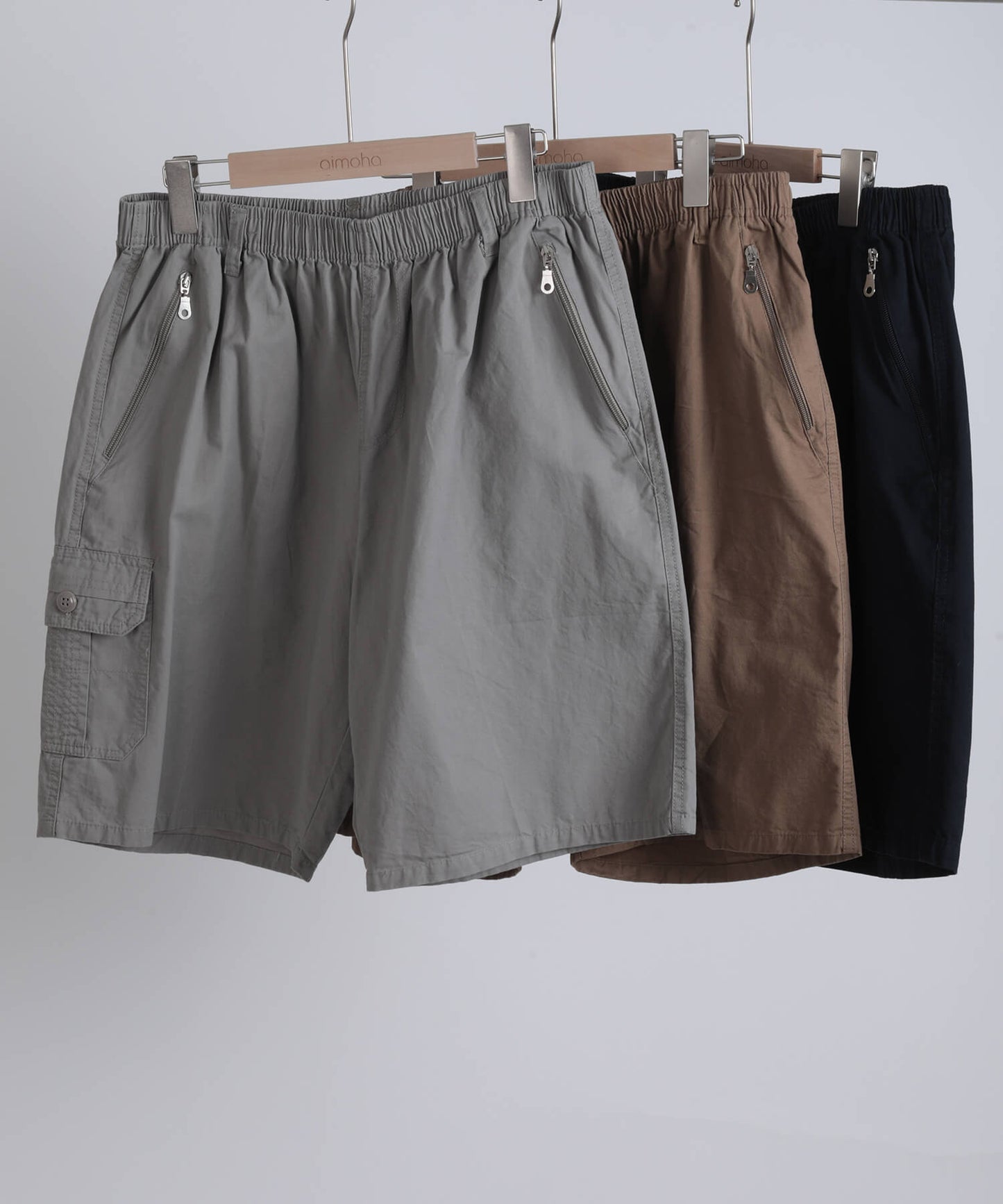 【aimoha MEN】BASIC CARGO SHORTS べシックカーゴショーツ