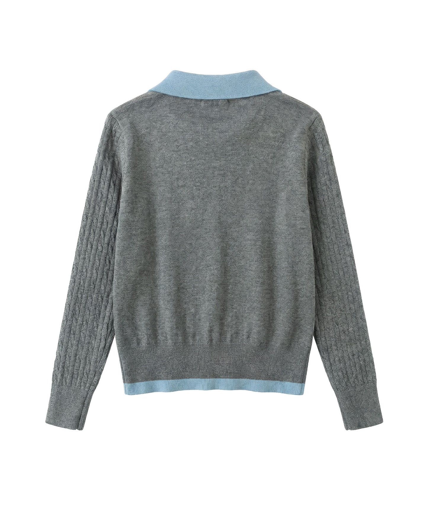 HOOK for girls 刺繍ワンポイント フレンチガーリーカーディガン