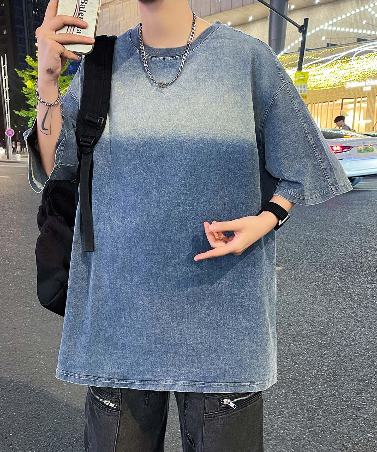 【aimoha neo】Denim Vibe Tee