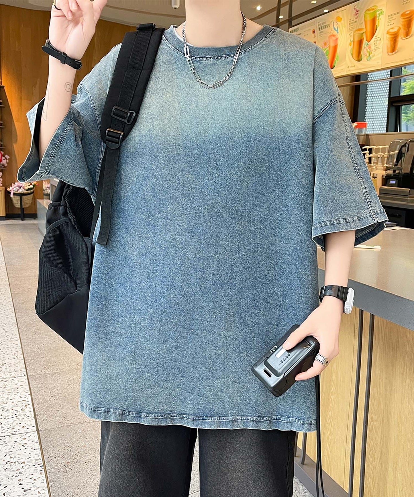 【aimoha neo】Denim Vibe Tee