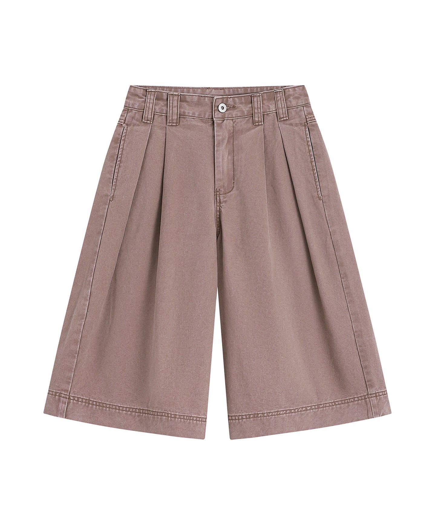 HOOK ピグメント ウォッシュタックワイドハーフパンツ (SS)