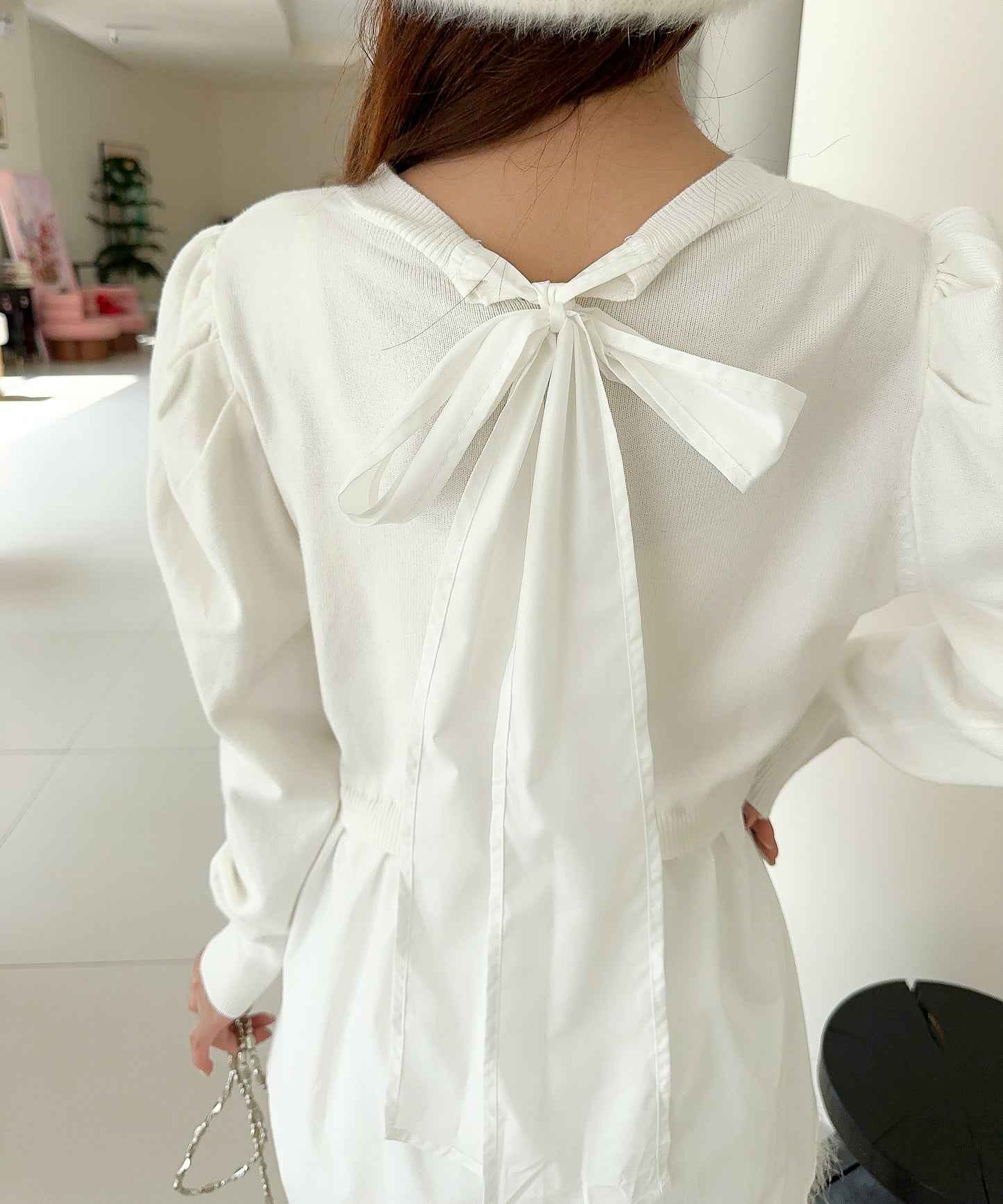 【Jasmine】シャーリングパールトップス