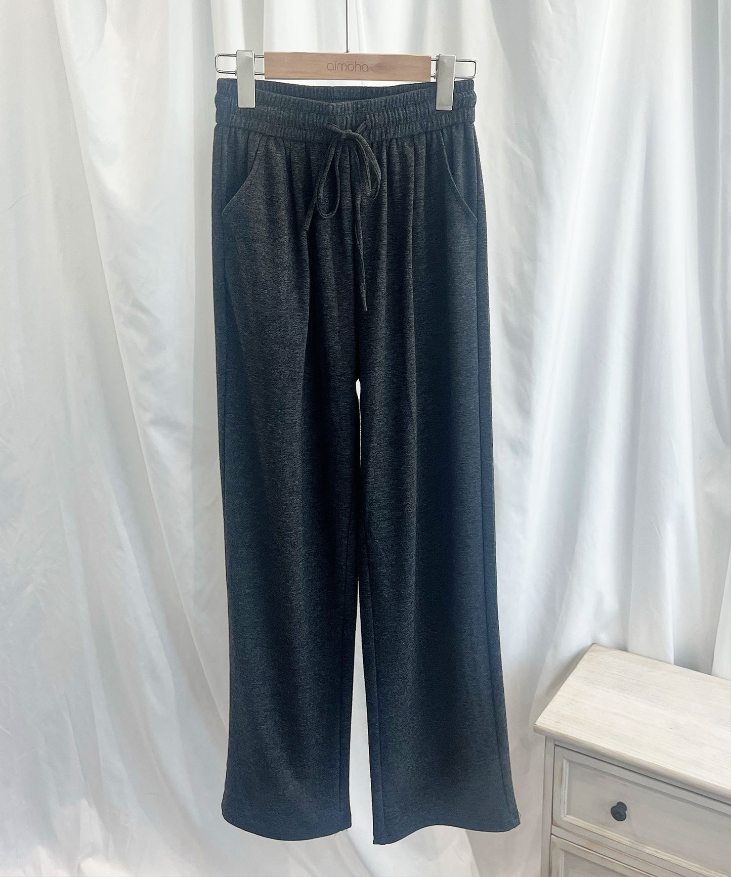 【Aimoha】リラックスワイドパンツ