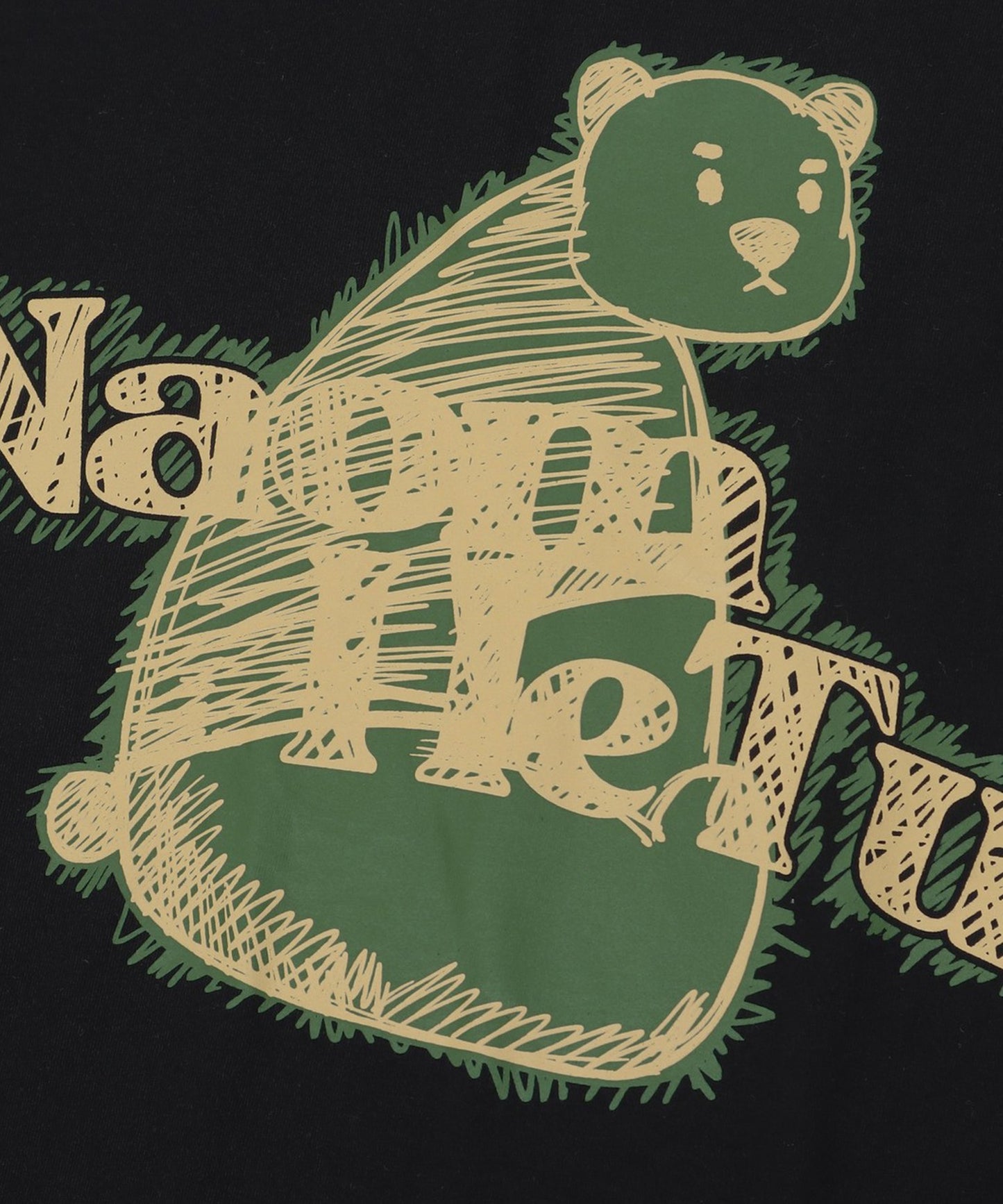 【HOOK】古着風フロントプリントビッグTEE