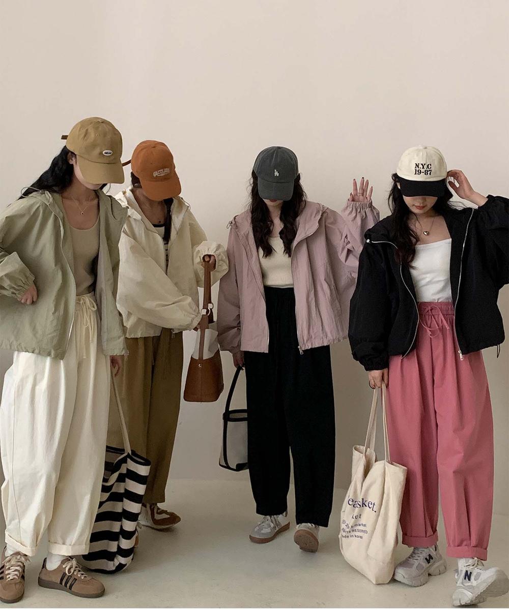 ナイロンフーディーショートジャケット