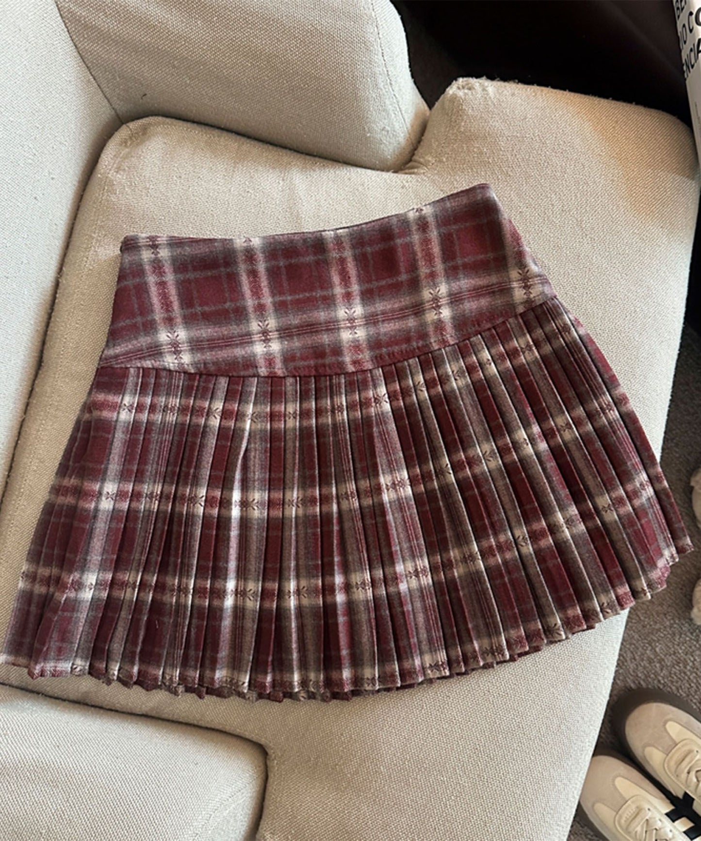 HOOK for girls チェック柄 プリーツ ミニスカート