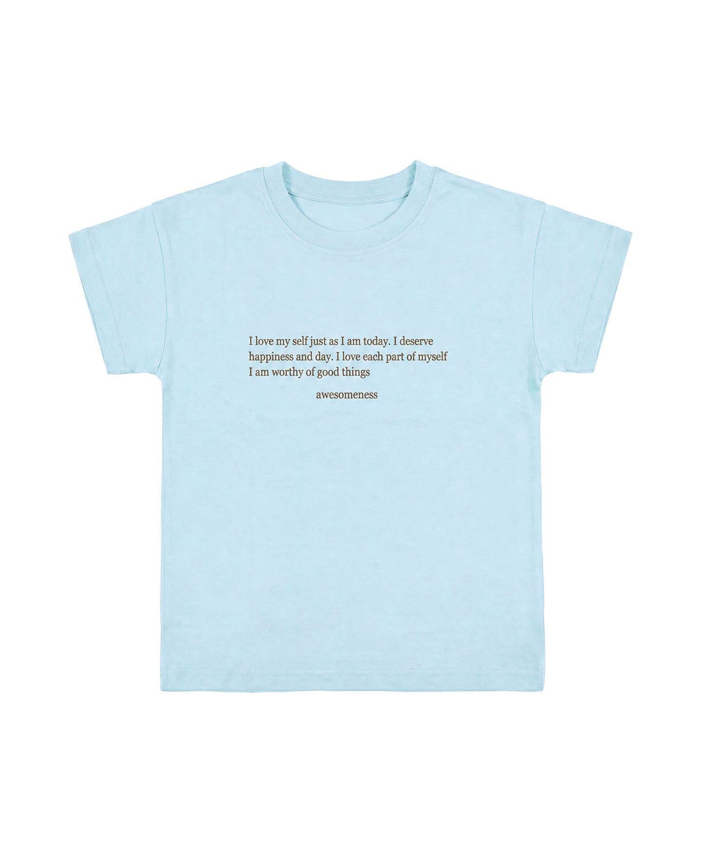 aimoha/ミニメッセージロゴTシャツ