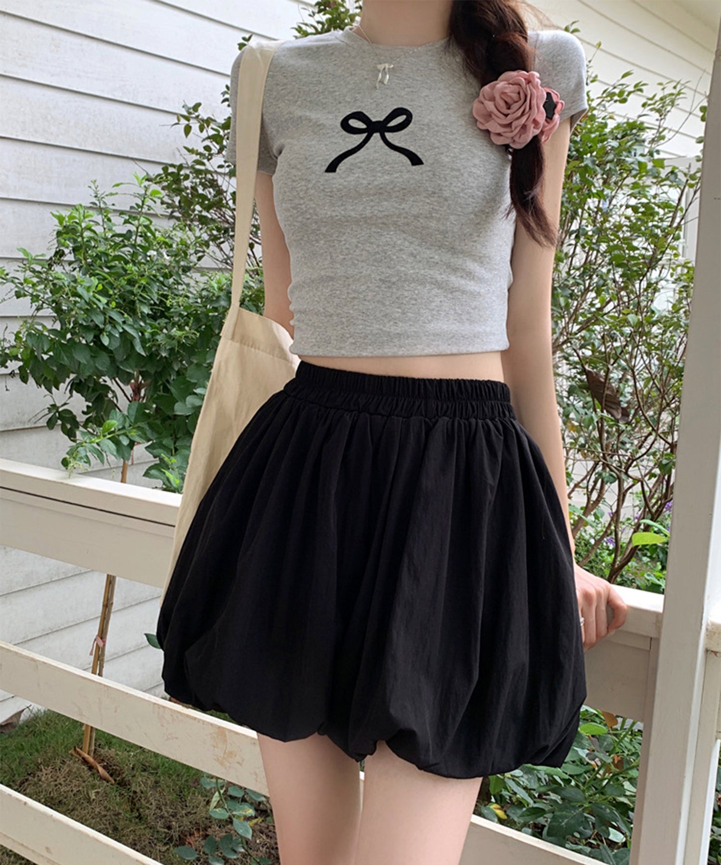 【Jasmine】バルーンシルエットショートパンツ