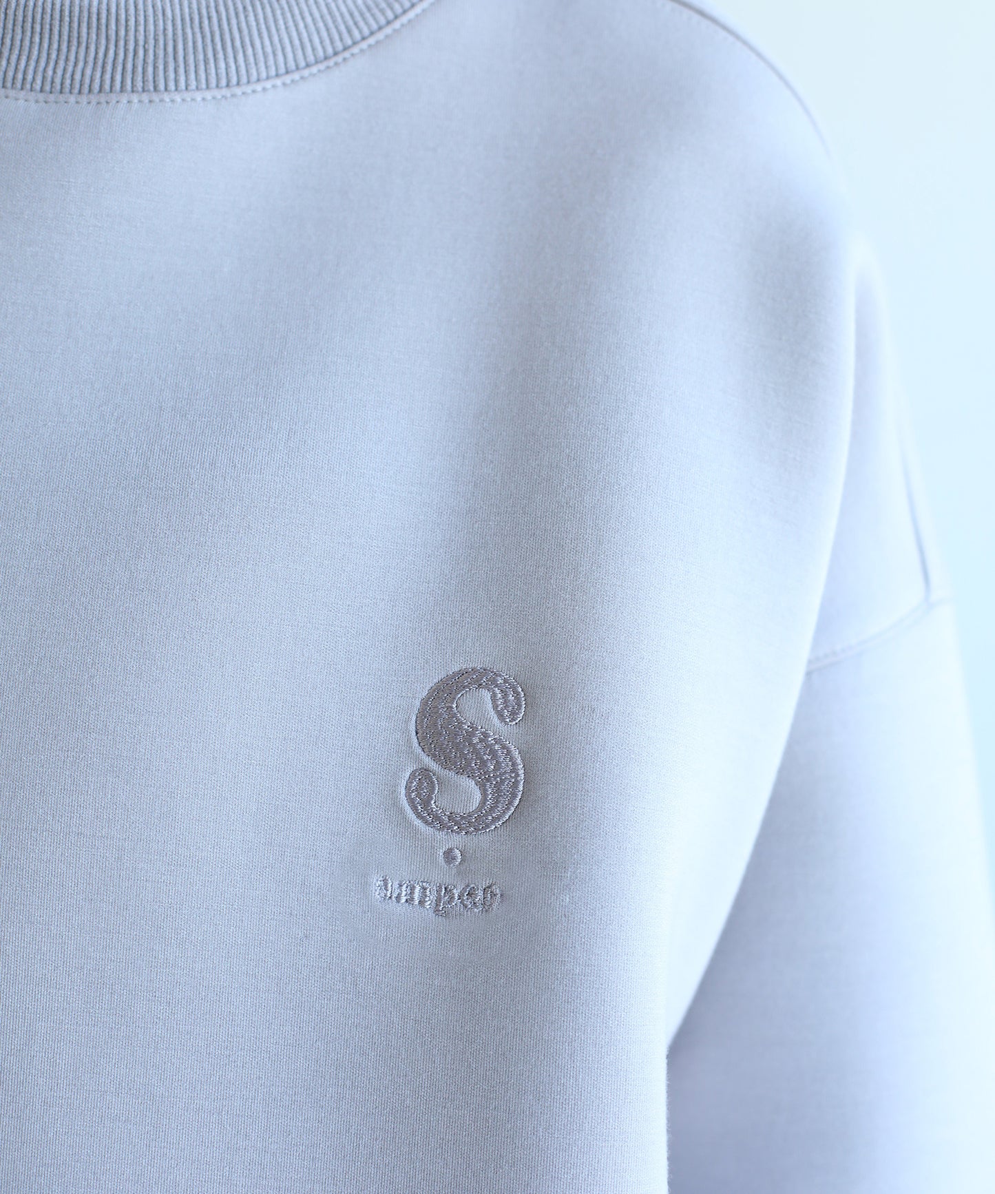 英文字刺繍ビッグシルエットエアスウェット