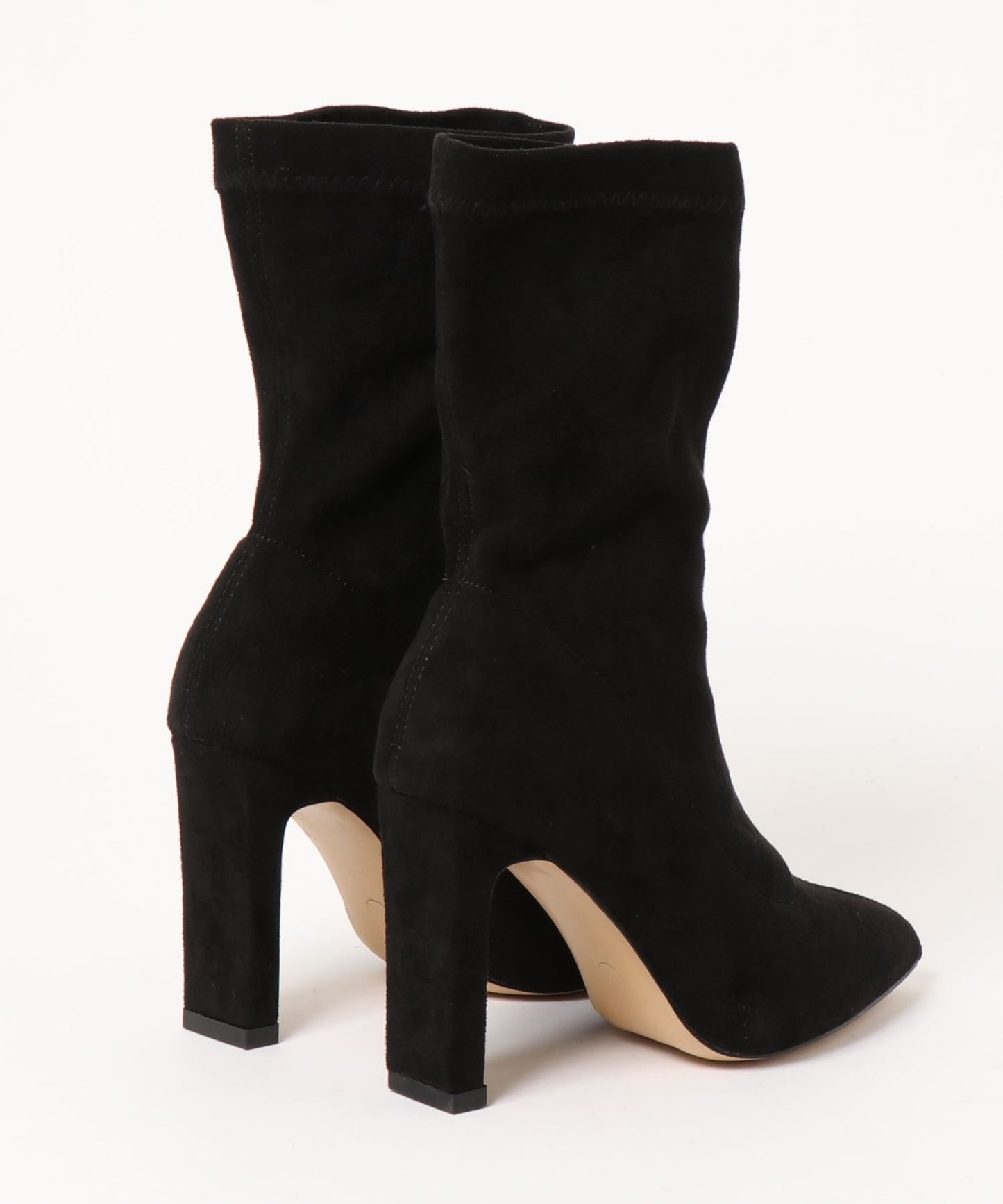 【Jasmine】スエードソックスブーツ ヒール9cm