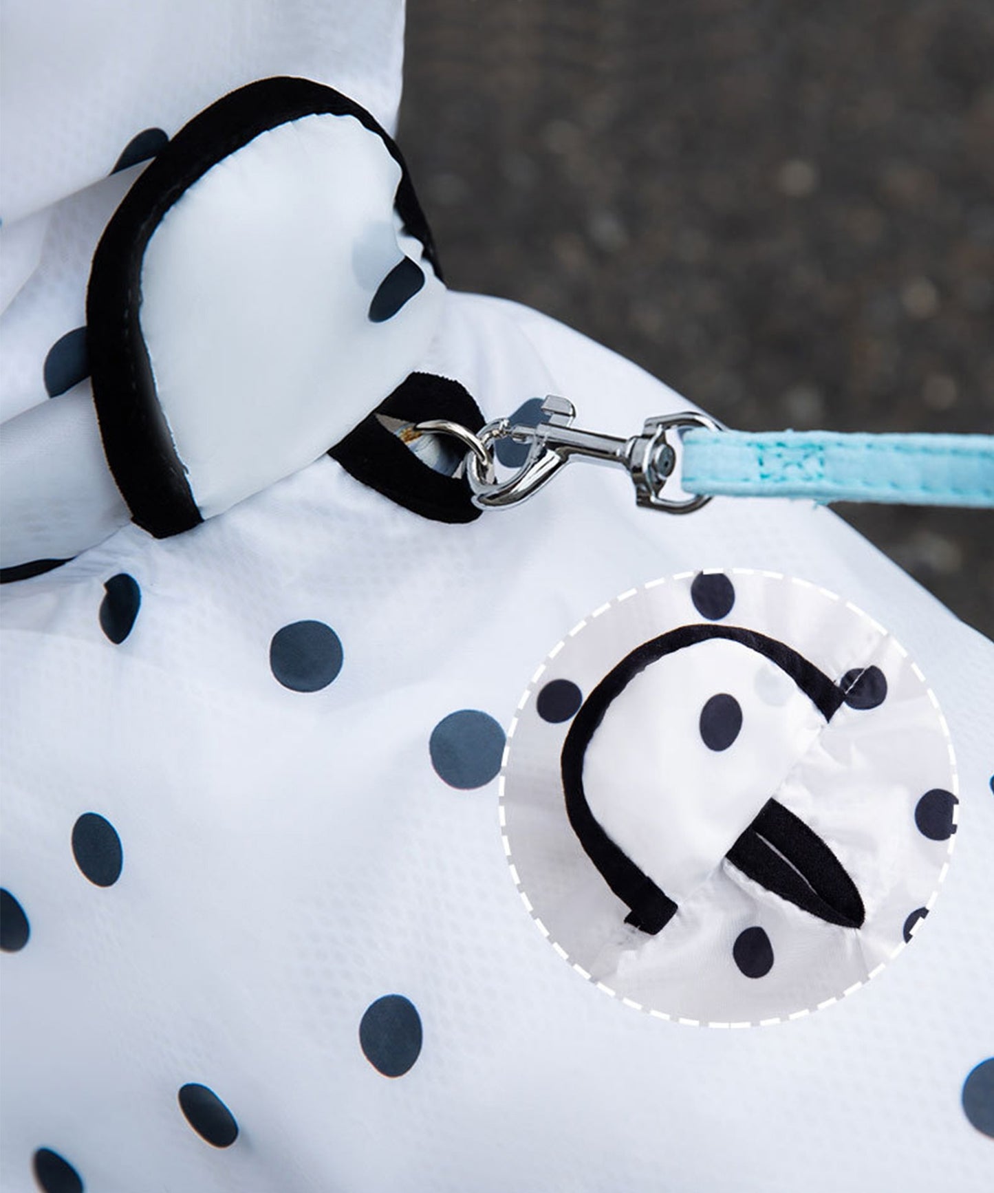Cute pet raincoat with ears