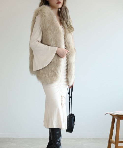 【Jasmine】たくし上げマーメイドカットソーワンピース (OG)