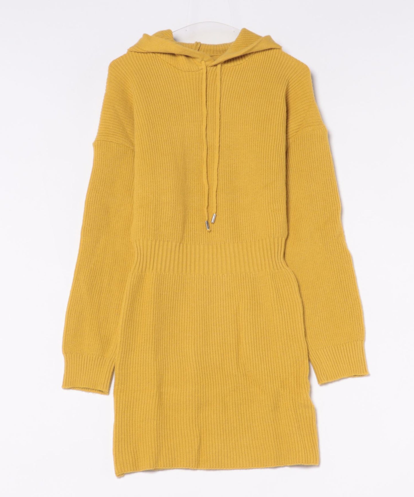 【Jasmine】ハイウエストニットワンピース フード付き