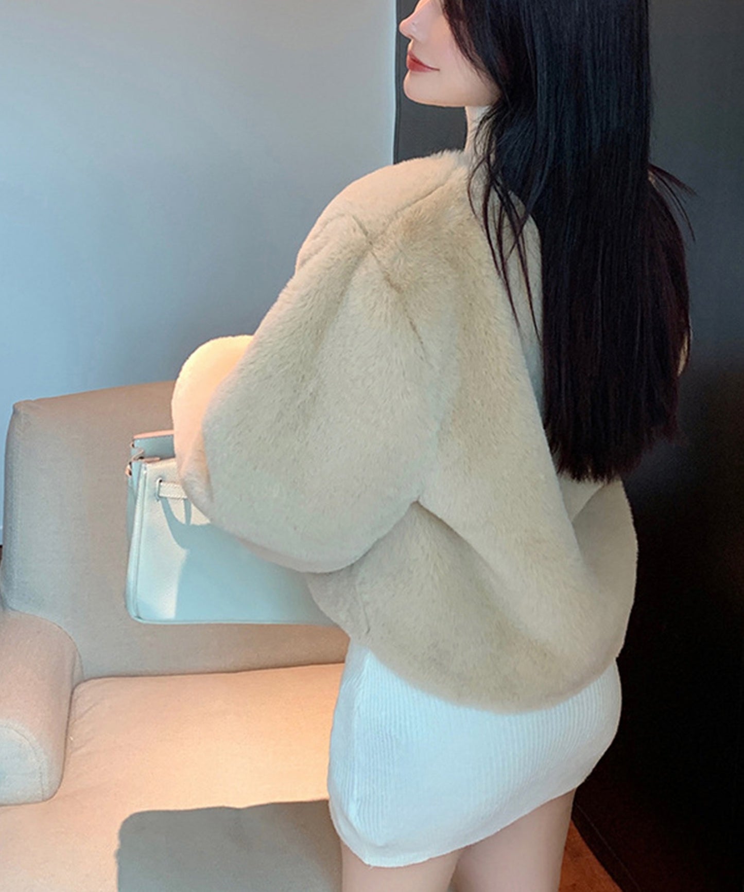 【Jasmine】エコファーショートコート