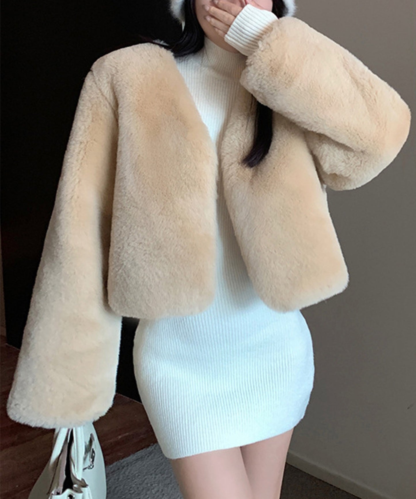 【Jasmine】エコファーショートコート