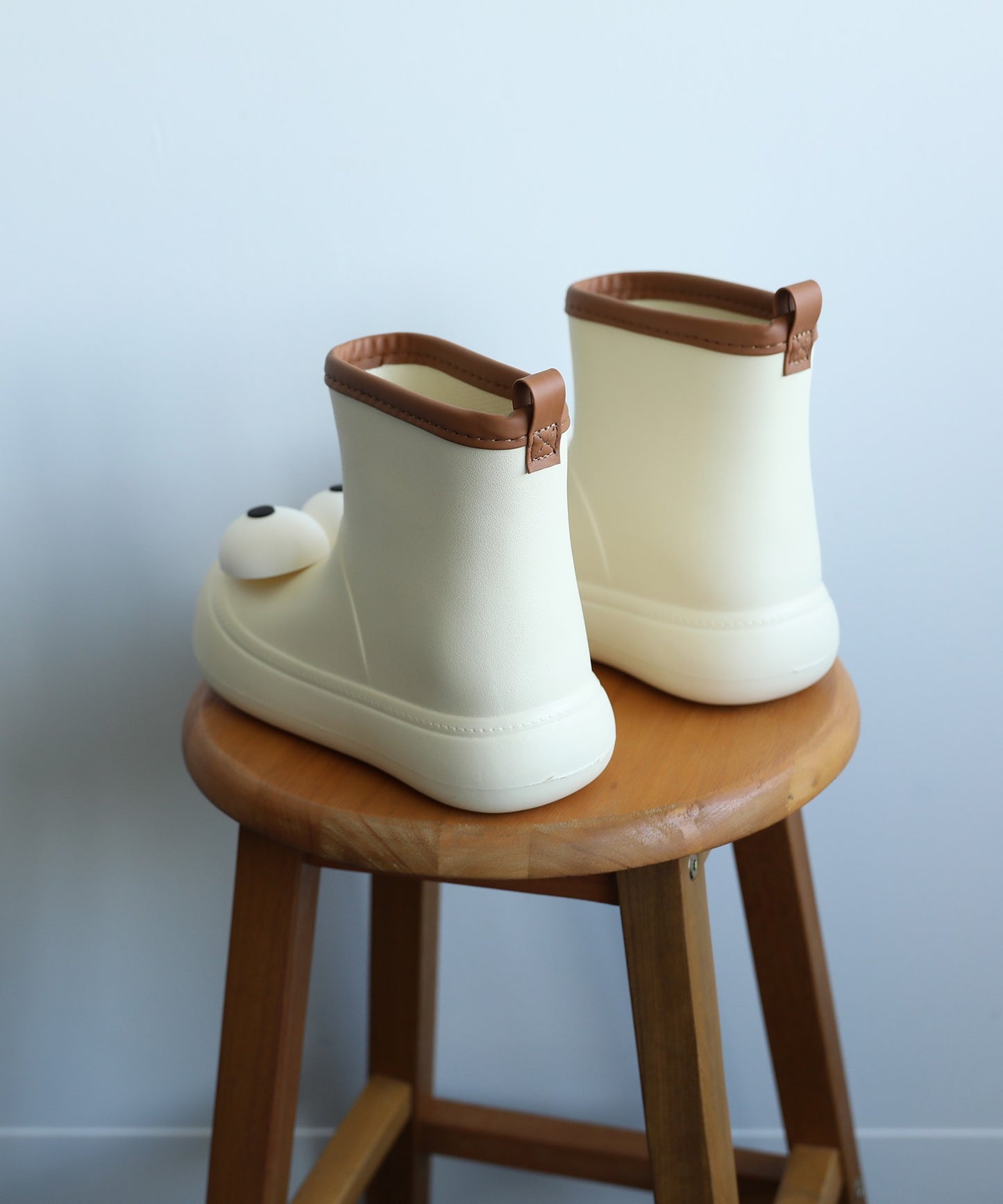 【shoes365】かわいい大きな目 子供用レインブーツ