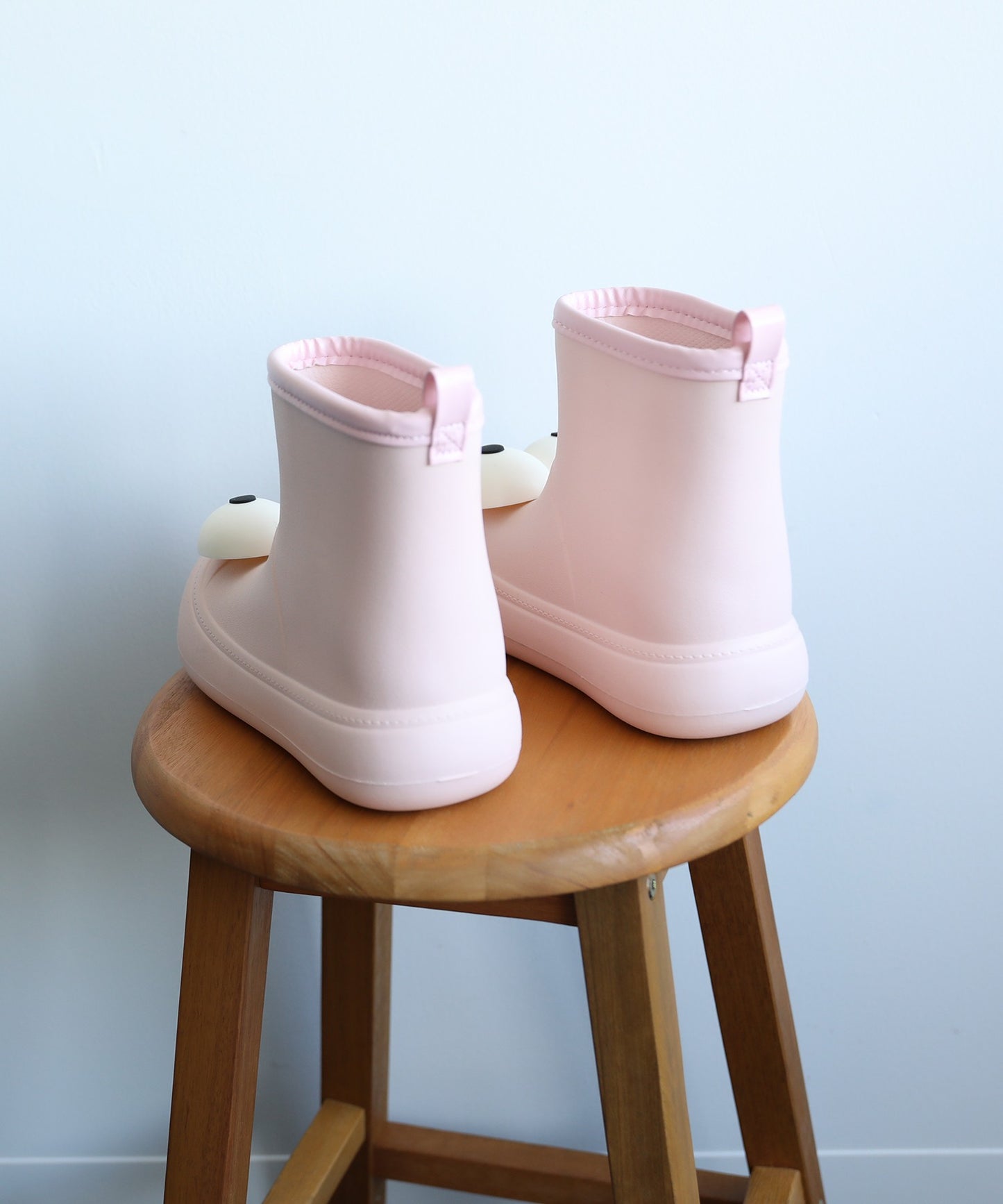 【shoes365】かわいい大きな目 子供用レインブーツ