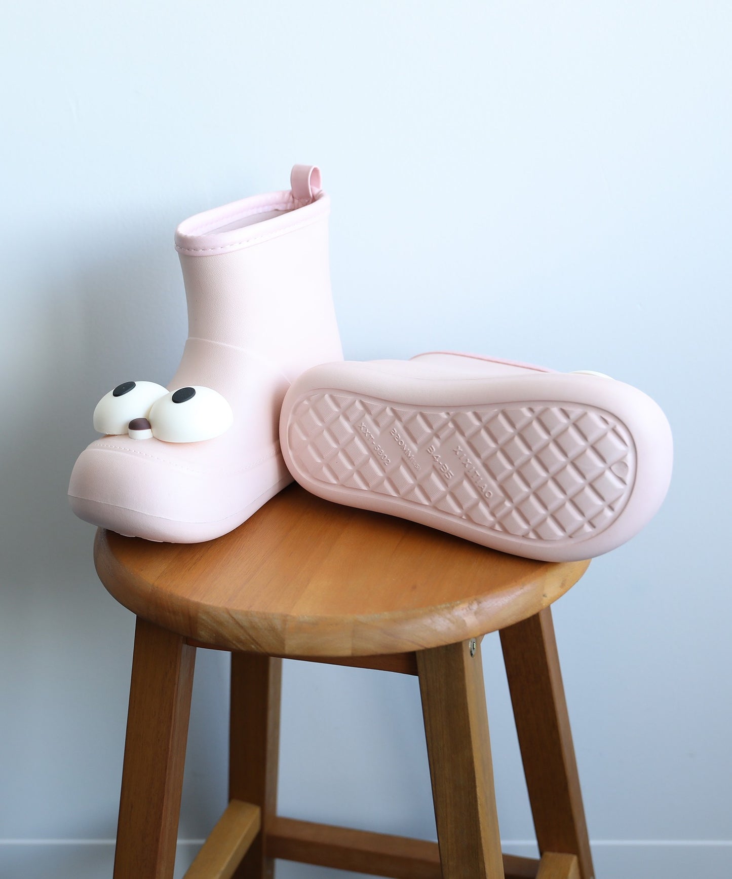 【shoes365】かわいい大きな目 子供用レインブーツ