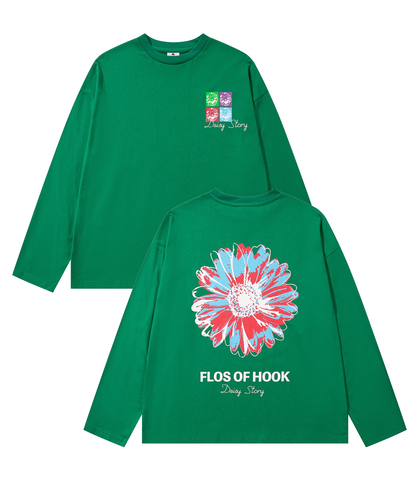 HOOK -original- ポップマーガレットバックプリントロンTEE