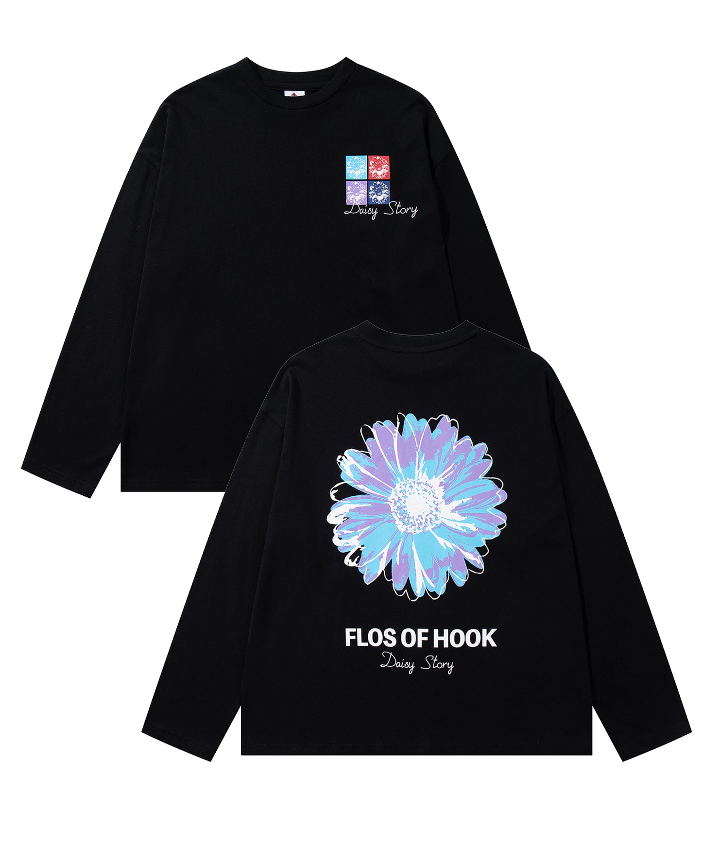 HOOK -original- ポップマーガレットバックプリントロンTEE
