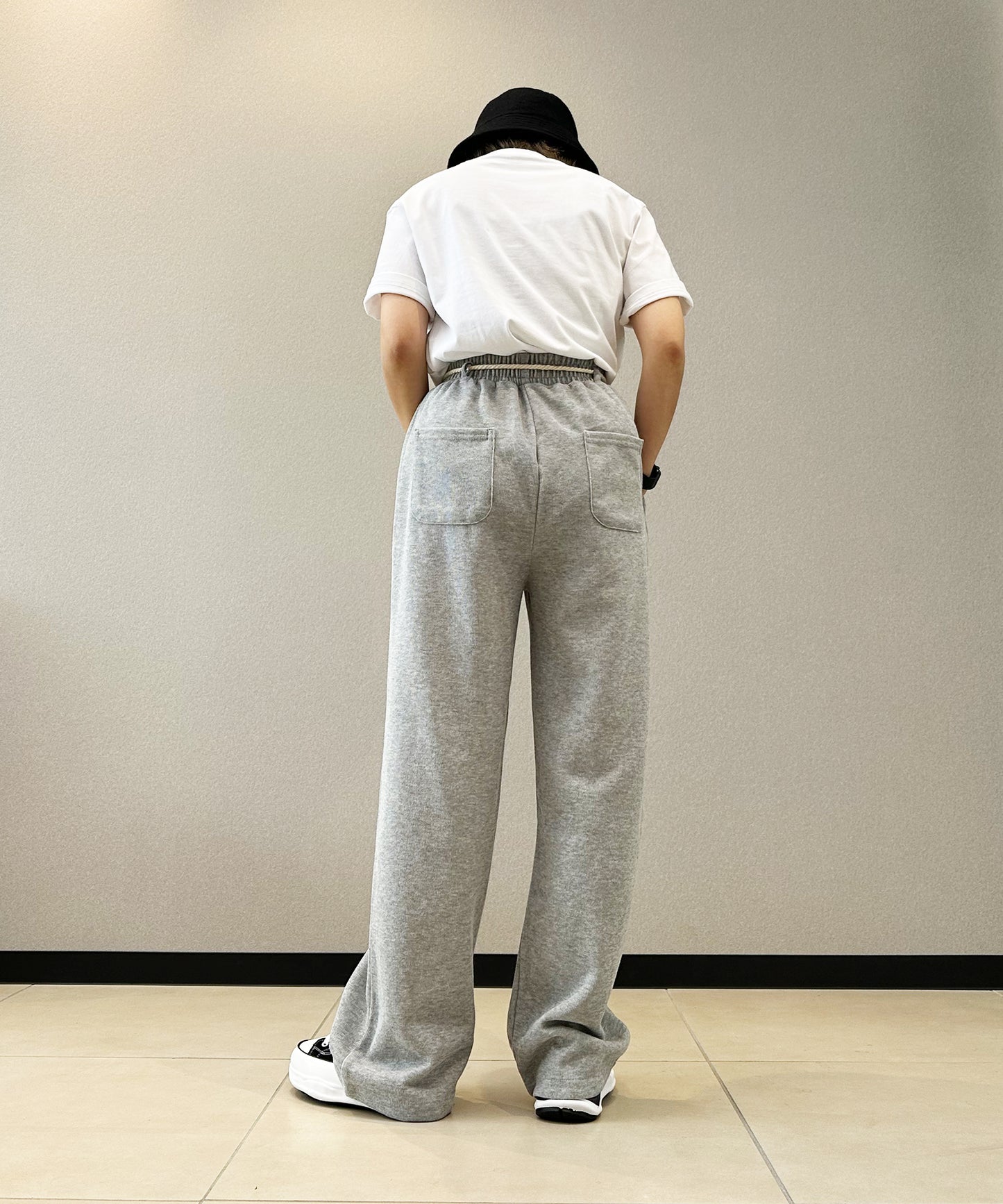 スウェットワイドパンツ