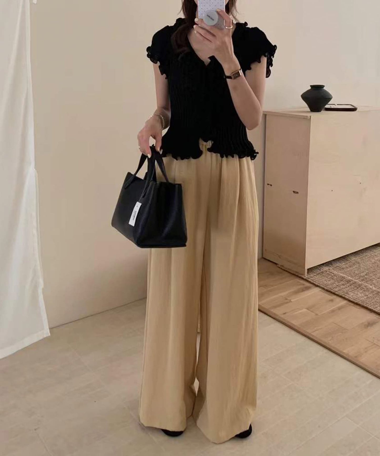 【Jasmine】ラッフルサマーニットカーディガン