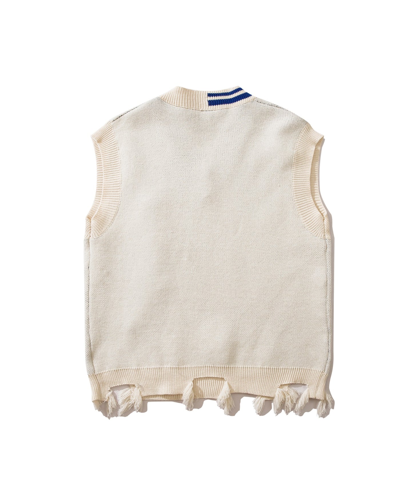 【HOOK -original- 】傷だらけのアシンメトリーニットベスト