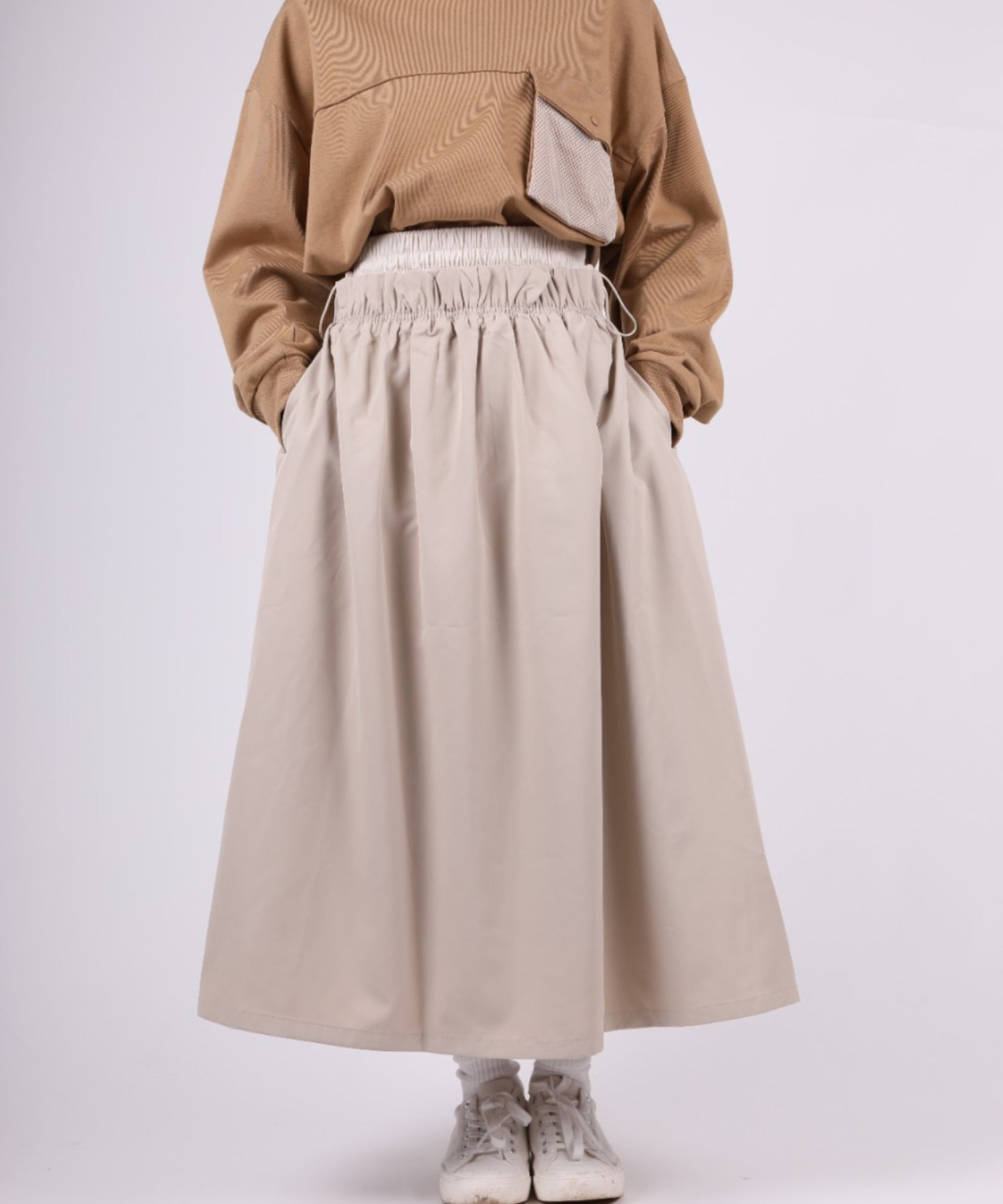 S'more/Water-repellent flare skirt