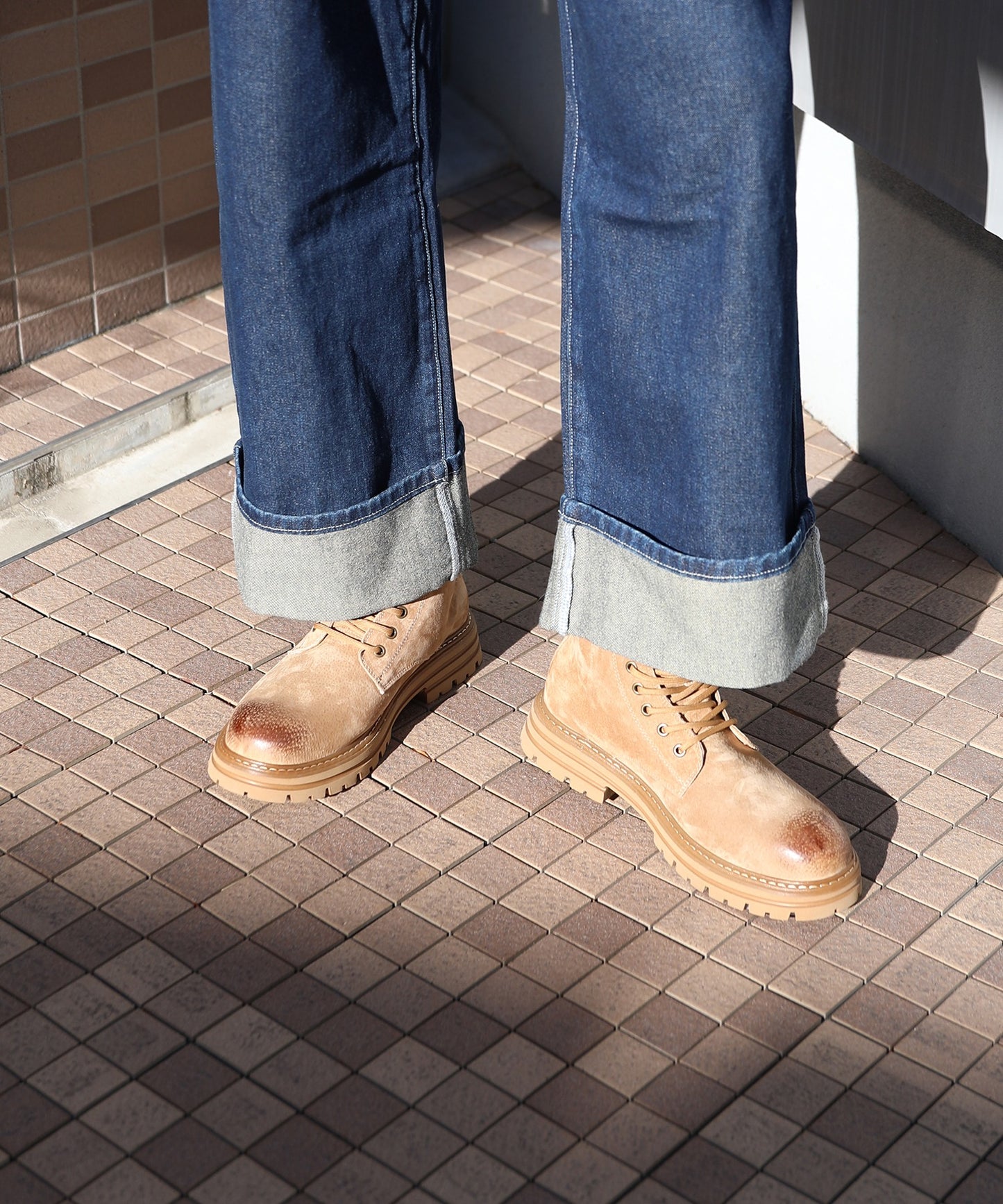 【shoes365】砂漠仕様ワークショートブーツ