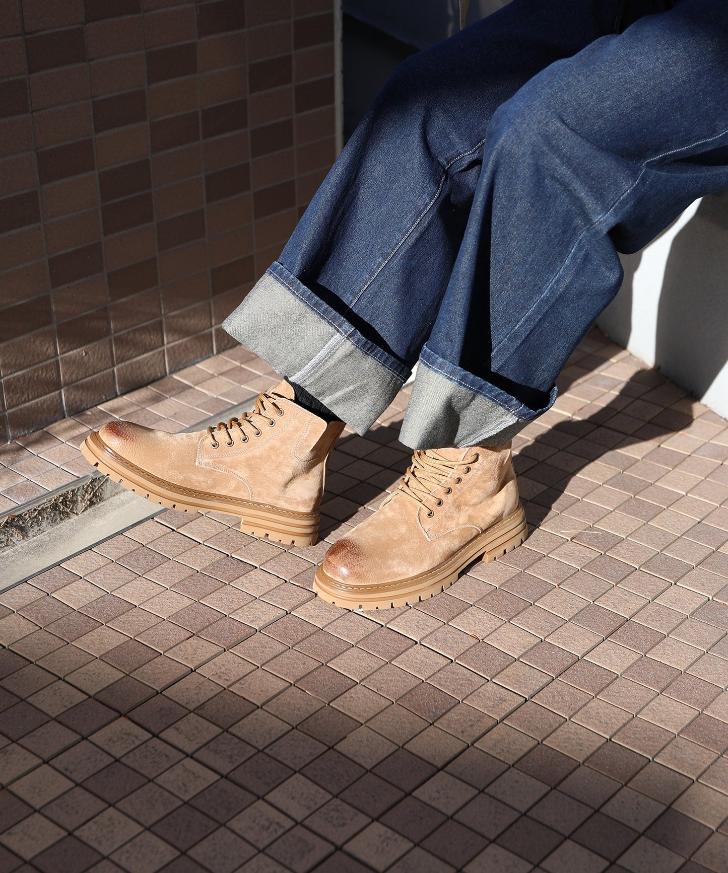 【shoes365】砂漠仕様ワークショートブーツ