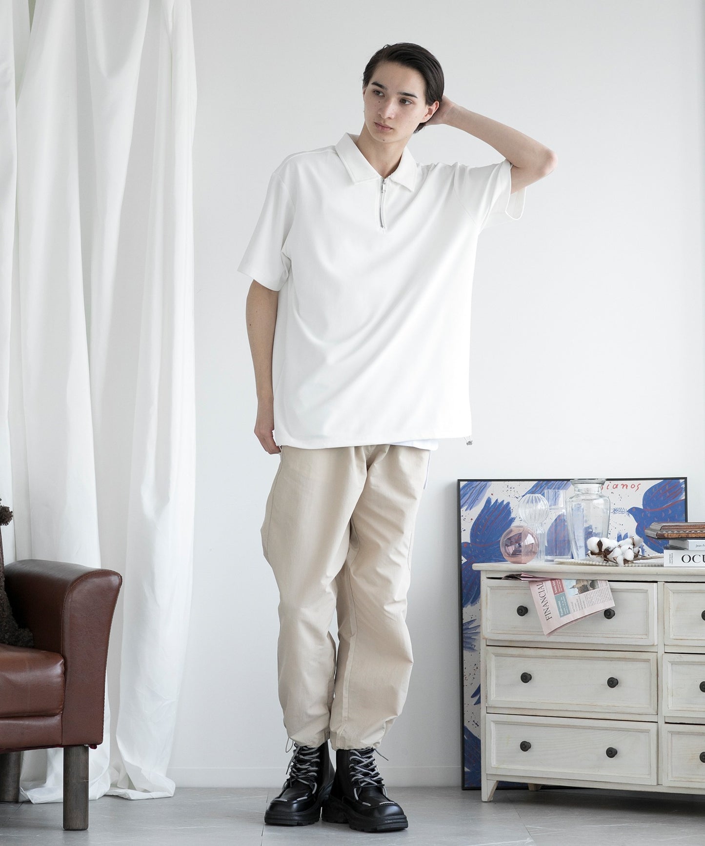 【aimoha MEN】FUNCTIONAL POLO SHIRT ファンクショナルポロシャツ吸水速乾